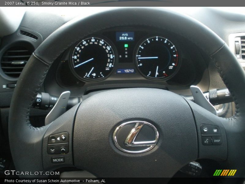 Smoky Granite Mica / Black 2007 Lexus IS 250