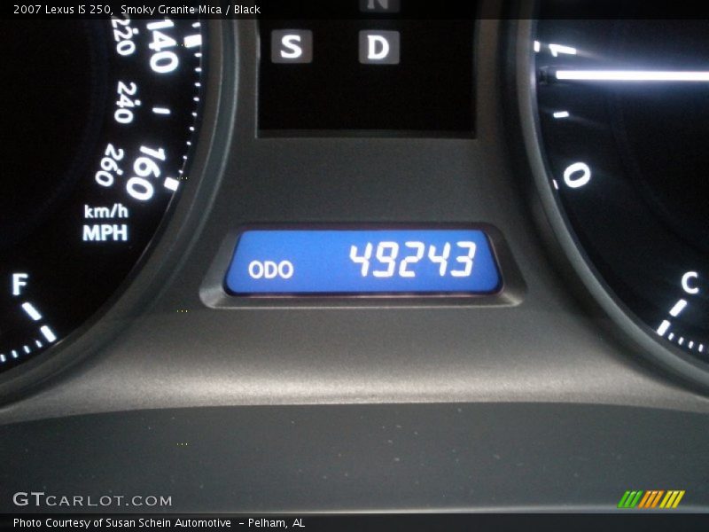 Smoky Granite Mica / Black 2007 Lexus IS 250