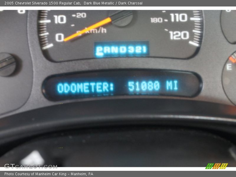 Dark Blue Metallic / Dark Charcoal 2005 Chevrolet Silverado 1500 Regular Cab