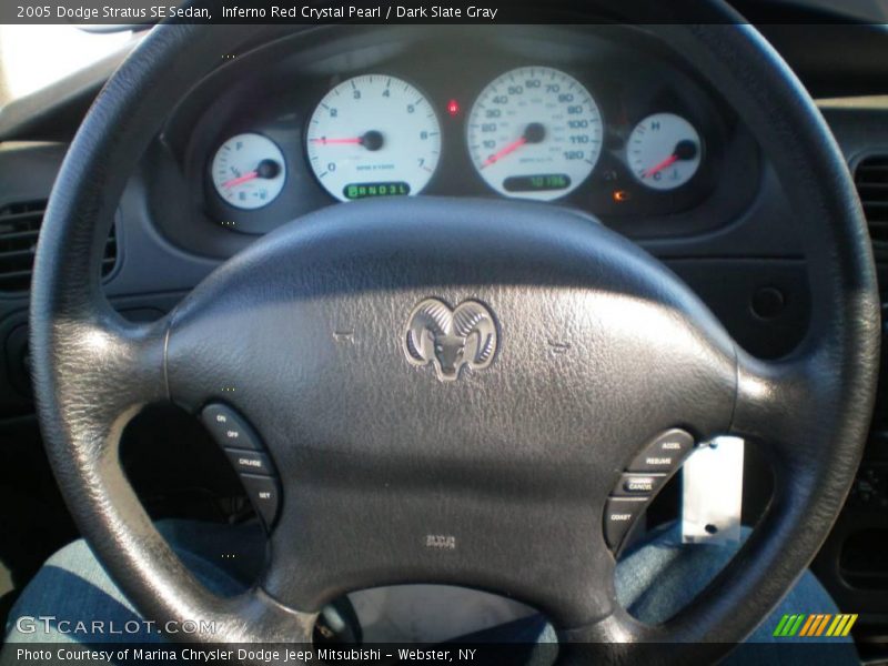 Inferno Red Crystal Pearl / Dark Slate Gray 2005 Dodge Stratus SE Sedan