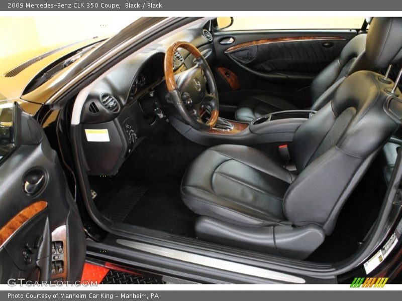  2009 CLK 350 Coupe Black Interior