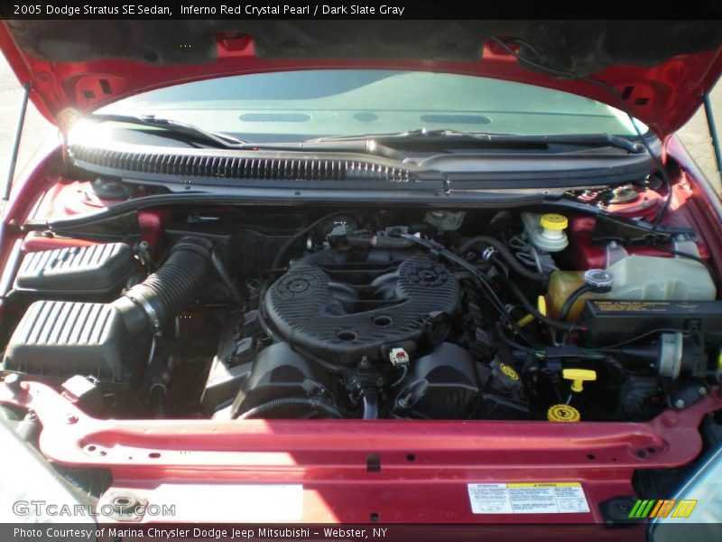 Inferno Red Crystal Pearl / Dark Slate Gray 2005 Dodge Stratus SE Sedan