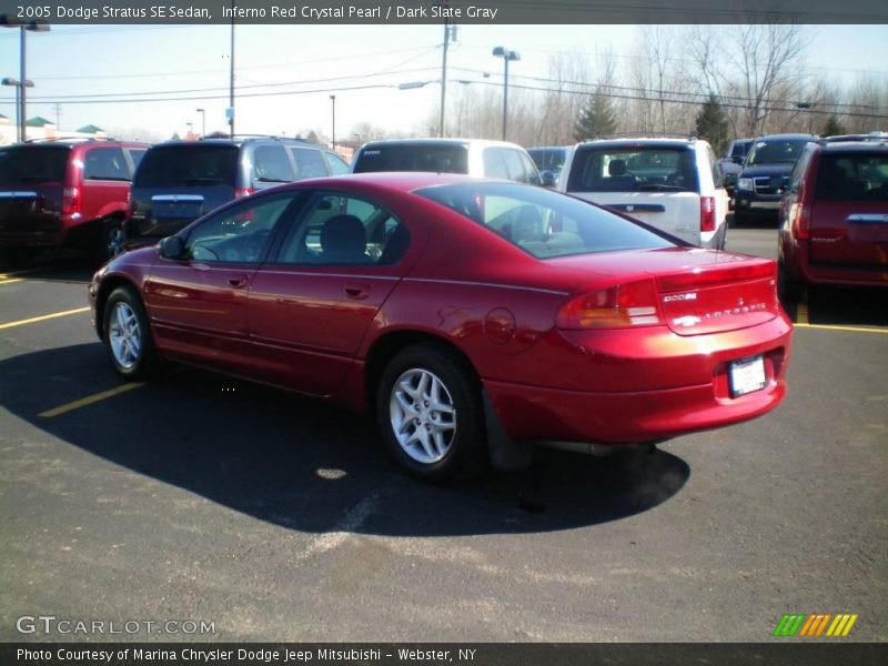 Inferno Red Crystal Pearl / Dark Slate Gray 2005 Dodge Stratus SE Sedan