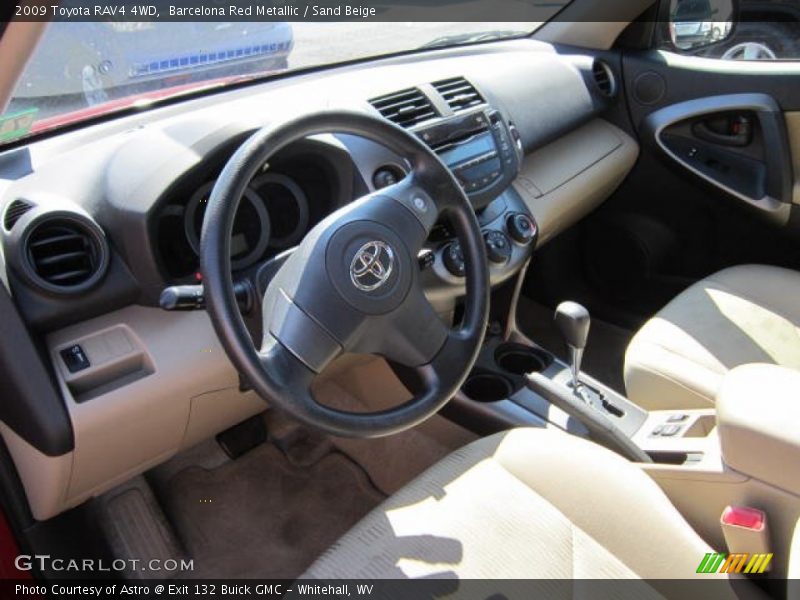 Barcelona Red Metallic / Sand Beige 2009 Toyota RAV4 4WD