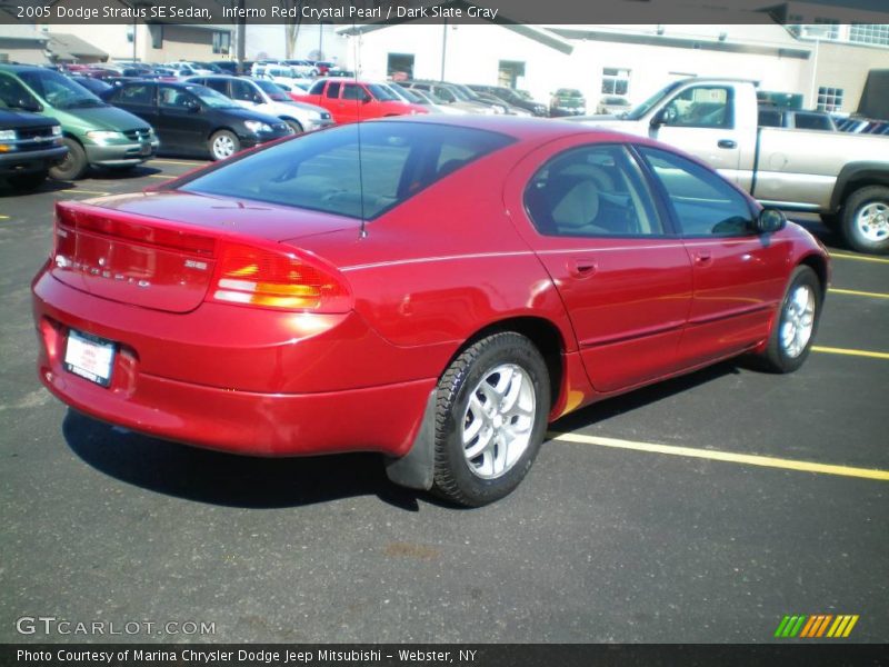 Inferno Red Crystal Pearl / Dark Slate Gray 2005 Dodge Stratus SE Sedan