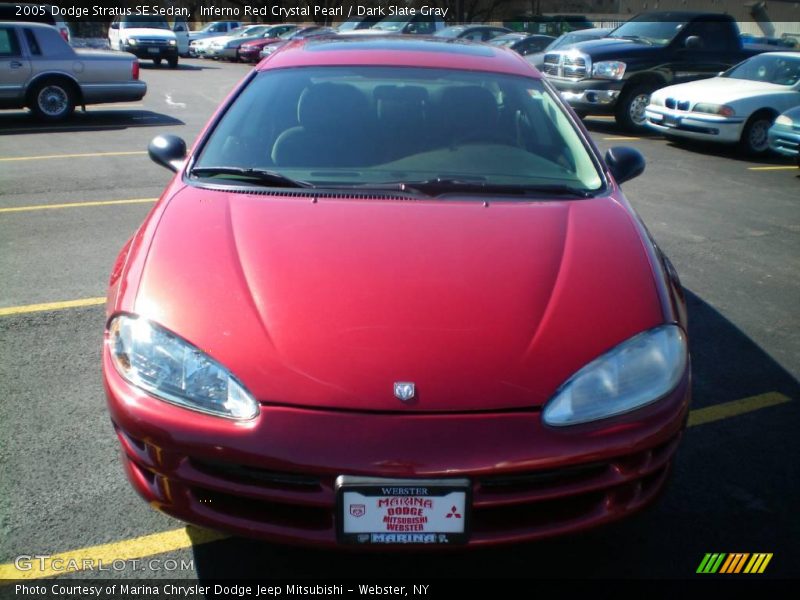 Inferno Red Crystal Pearl / Dark Slate Gray 2005 Dodge Stratus SE Sedan