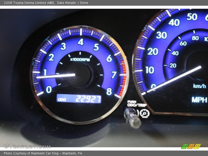 Slate Metallic / Stone 2008 Toyota Sienna Limited AWD