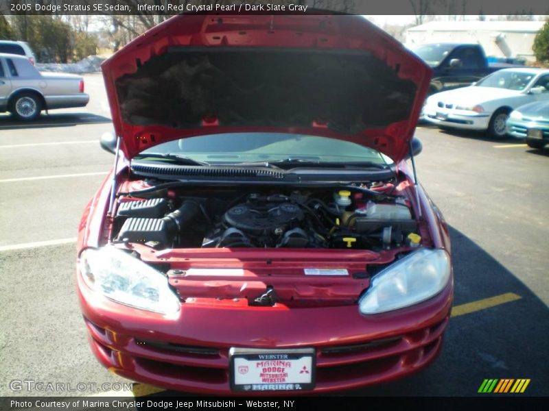 Inferno Red Crystal Pearl / Dark Slate Gray 2005 Dodge Stratus SE Sedan