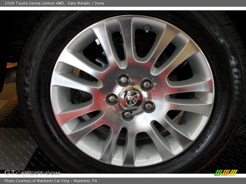 Slate Metallic / Stone 2008 Toyota Sienna Limited AWD