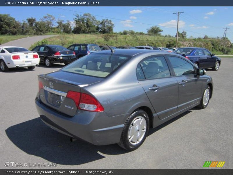 Magnetic Pearl / Beige 2009 Honda Civic Hybrid Sedan