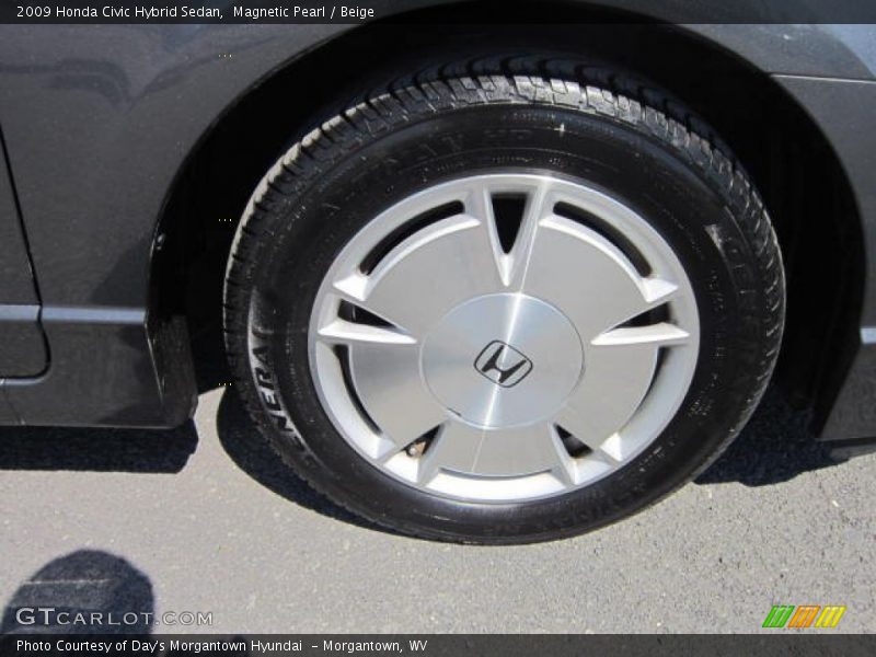 Magnetic Pearl / Beige 2009 Honda Civic Hybrid Sedan