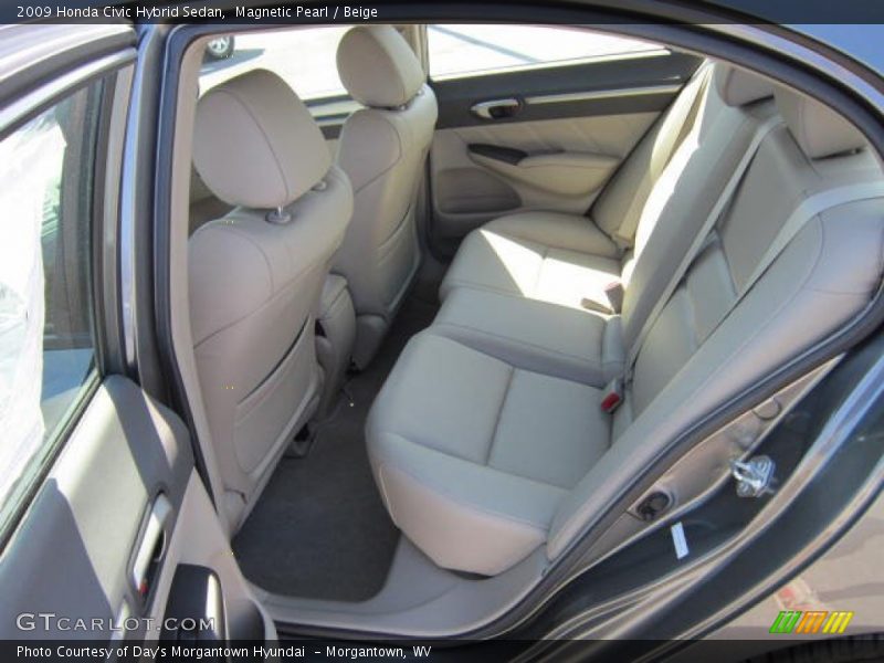 Magnetic Pearl / Beige 2009 Honda Civic Hybrid Sedan