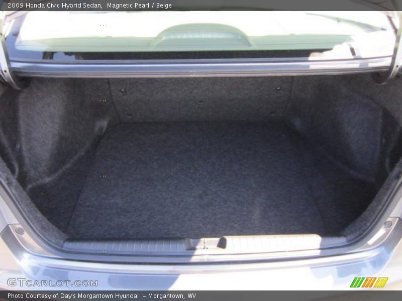 Magnetic Pearl / Beige 2009 Honda Civic Hybrid Sedan
