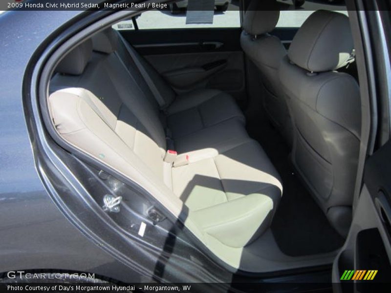 Magnetic Pearl / Beige 2009 Honda Civic Hybrid Sedan