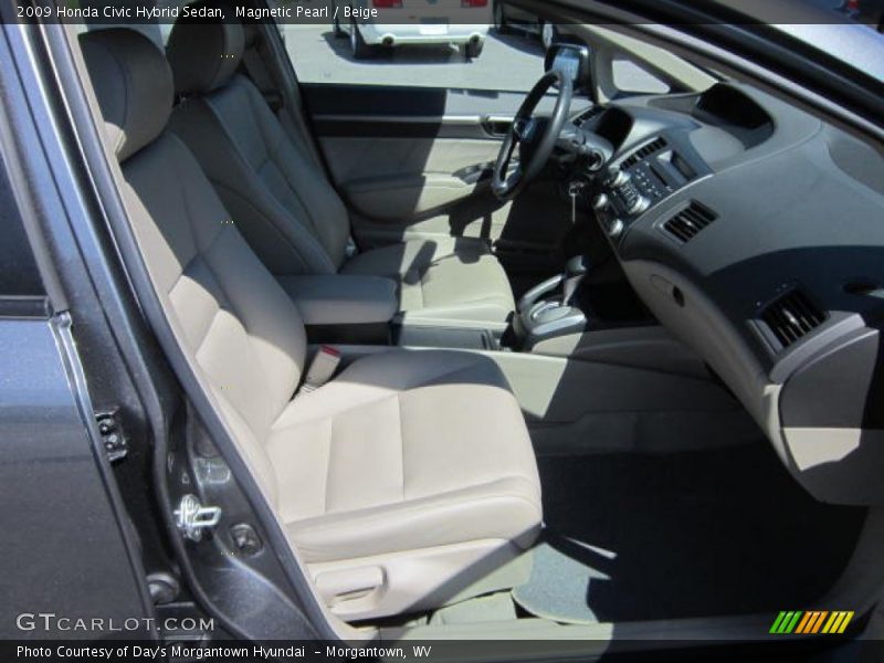 Magnetic Pearl / Beige 2009 Honda Civic Hybrid Sedan