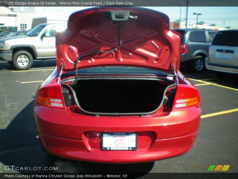 Inferno Red Crystal Pearl / Dark Slate Gray 2005 Dodge Stratus SE Sedan