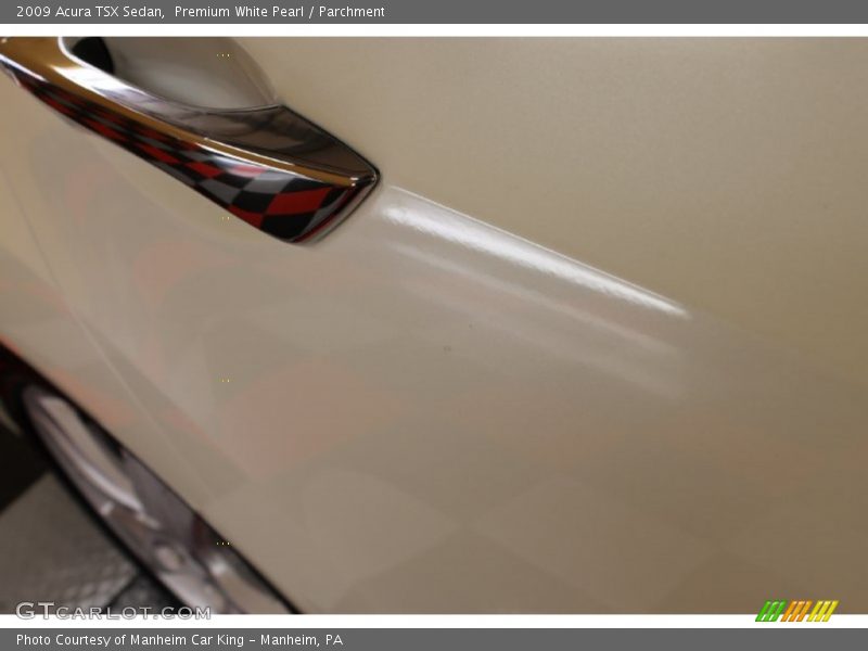 Premium White Pearl / Parchment 2009 Acura TSX Sedan