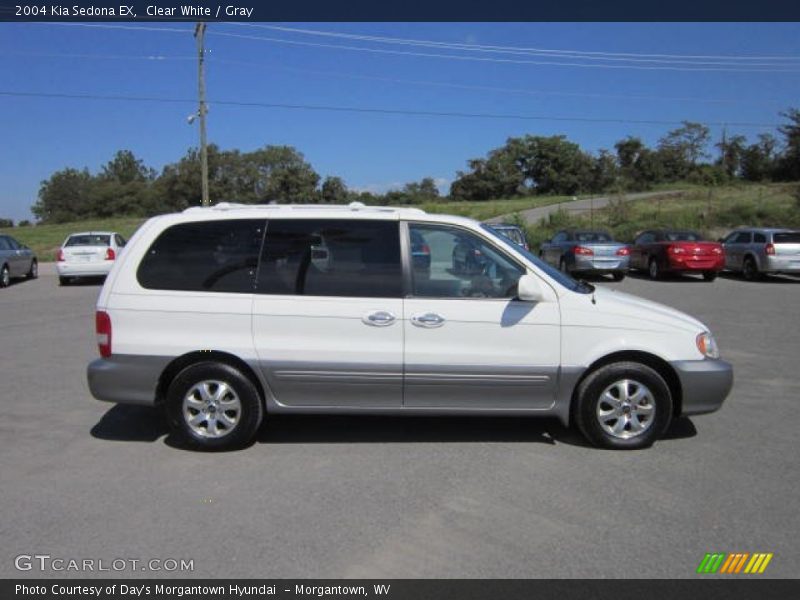 Clear White / Gray 2004 Kia Sedona EX
