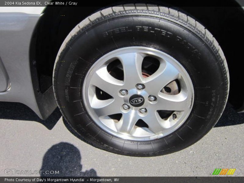 Clear White / Gray 2004 Kia Sedona EX