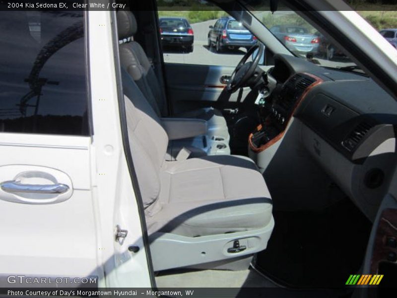 Clear White / Gray 2004 Kia Sedona EX