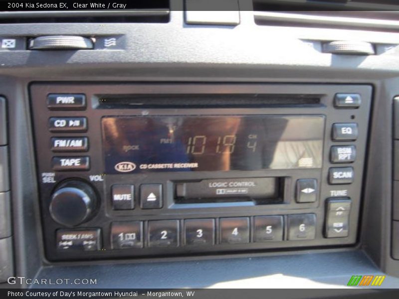 Clear White / Gray 2004 Kia Sedona EX