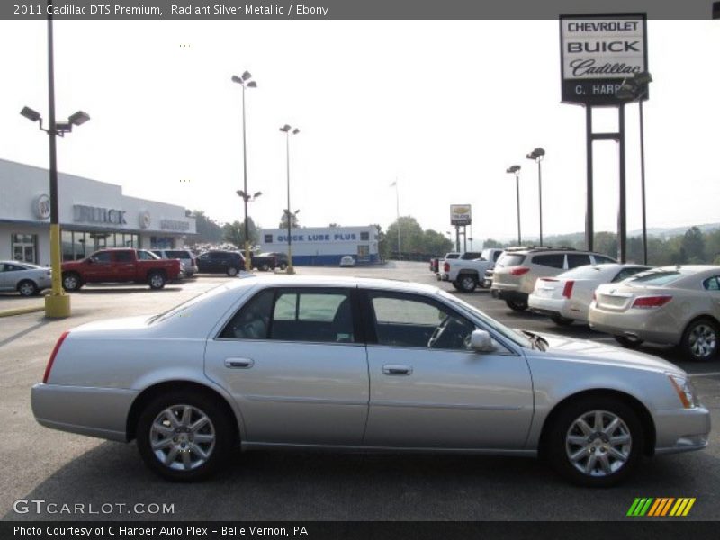 Radiant Silver Metallic / Ebony 2011 Cadillac DTS Premium