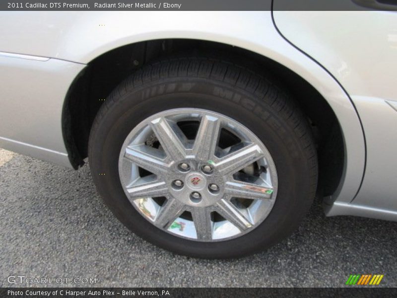 Radiant Silver Metallic / Ebony 2011 Cadillac DTS Premium
