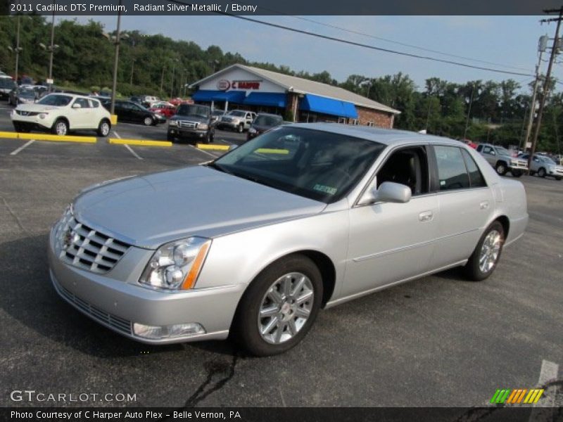 Radiant Silver Metallic / Ebony 2011 Cadillac DTS Premium