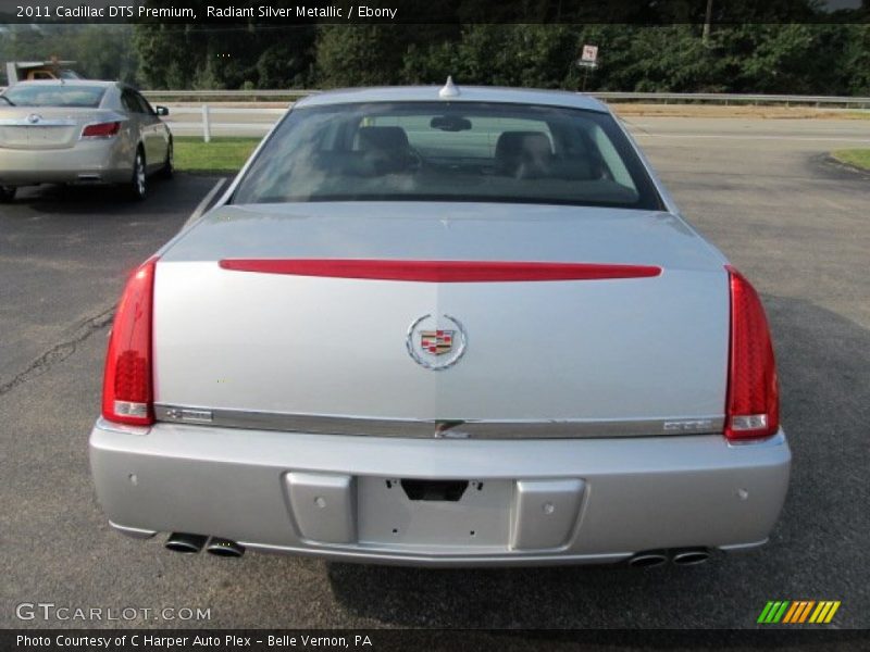 Radiant Silver Metallic / Ebony 2011 Cadillac DTS Premium