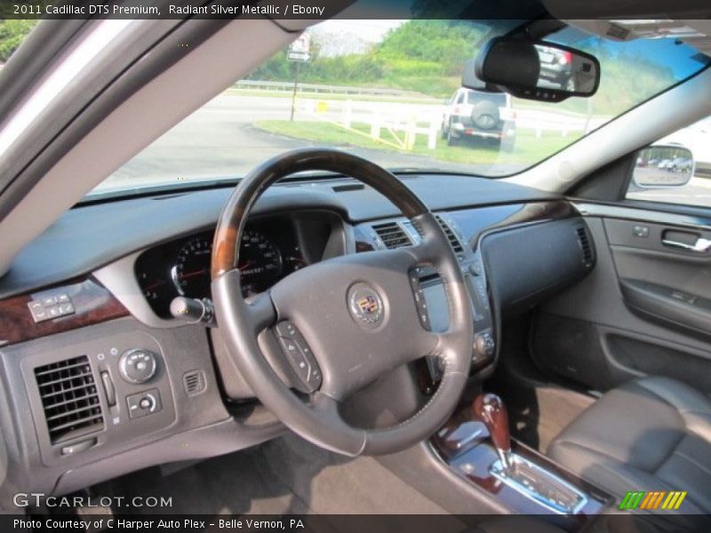 Radiant Silver Metallic / Ebony 2011 Cadillac DTS Premium