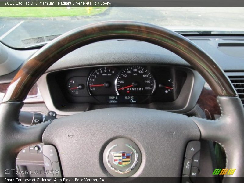 Radiant Silver Metallic / Ebony 2011 Cadillac DTS Premium