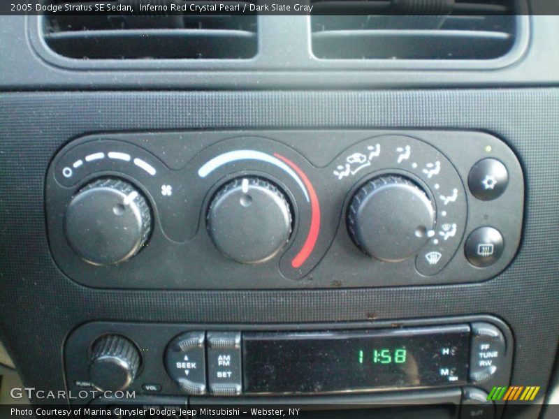 Inferno Red Crystal Pearl / Dark Slate Gray 2005 Dodge Stratus SE Sedan