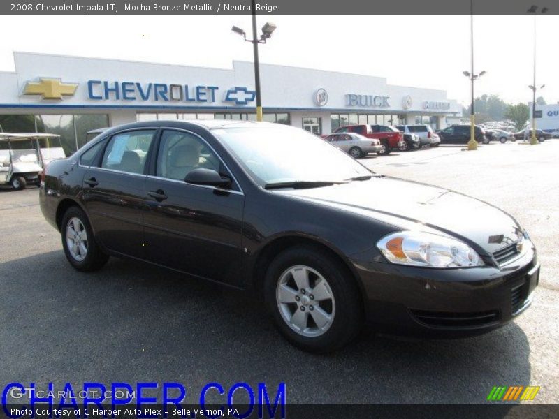 Mocha Bronze Metallic / Neutral Beige 2008 Chevrolet Impala LT