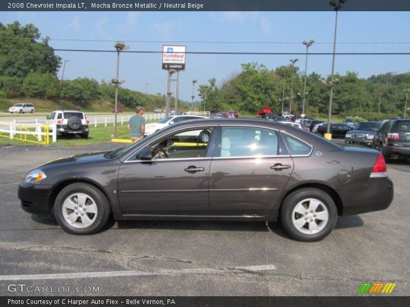 Mocha Bronze Metallic / Neutral Beige 2008 Chevrolet Impala LT