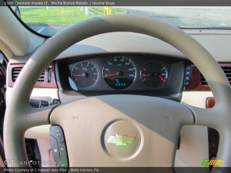 Mocha Bronze Metallic / Neutral Beige 2008 Chevrolet Impala LT