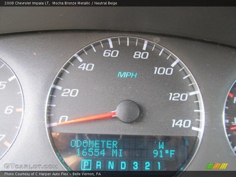 Mocha Bronze Metallic / Neutral Beige 2008 Chevrolet Impala LT
