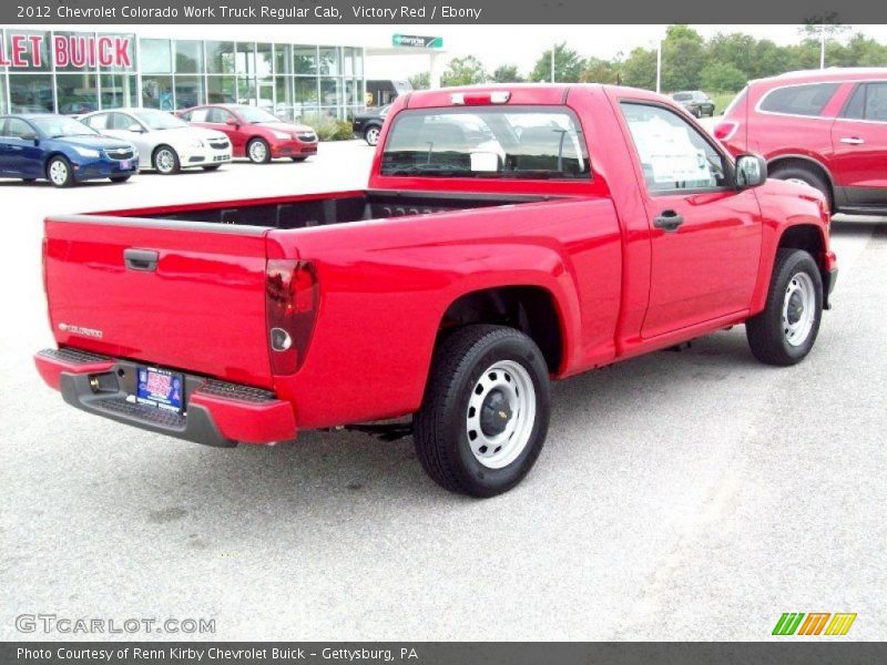 Victory Red / Ebony 2012 Chevrolet Colorado Work Truck Regular Cab
