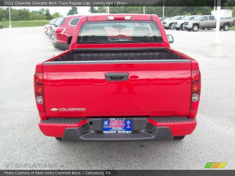 Victory Red / Ebony 2012 Chevrolet Colorado Work Truck Regular Cab