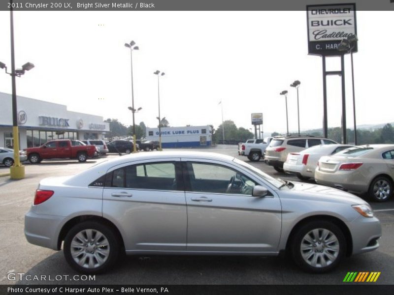 Bright Silver Metallic / Black 2011 Chrysler 200 LX