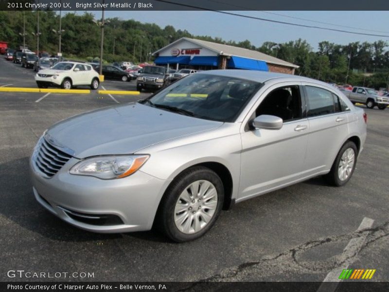 Bright Silver Metallic / Black 2011 Chrysler 200 LX