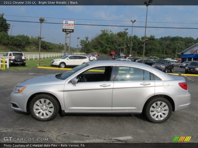 Bright Silver Metallic / Black 2011 Chrysler 200 LX