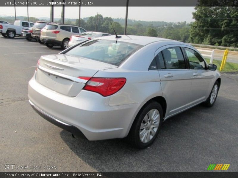 Bright Silver Metallic / Black 2011 Chrysler 200 LX