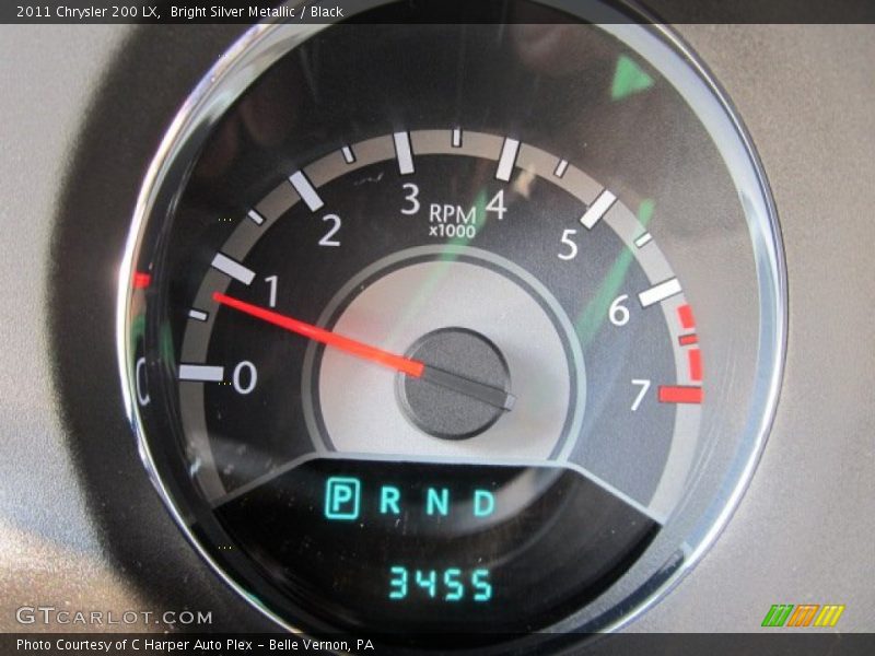 Bright Silver Metallic / Black 2011 Chrysler 200 LX