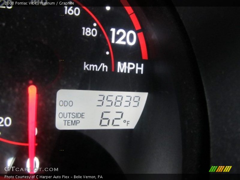 Platinum / Graphite 2008 Pontiac Vibe