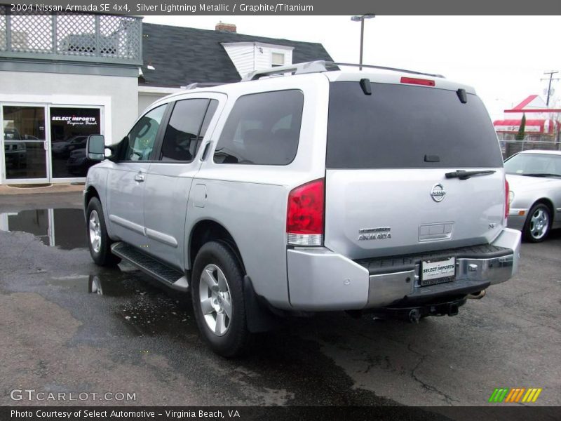 Silver Lightning Metallic / Graphite/Titanium 2004 Nissan Armada SE 4x4