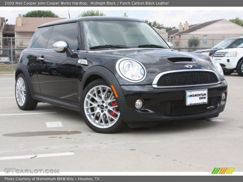 Midnight Black / Punch Carbon Black Leather 2009 Mini Cooper John Cooper Works Hardtop