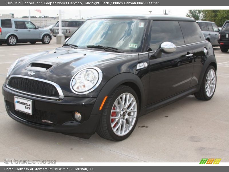 Midnight Black / Punch Carbon Black Leather 2009 Mini Cooper John Cooper Works Hardtop