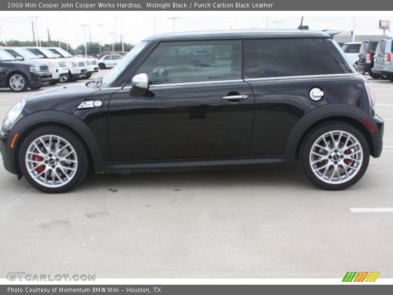 Midnight Black / Punch Carbon Black Leather 2009 Mini Cooper John Cooper Works Hardtop