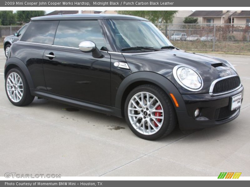 Midnight Black / Punch Carbon Black Leather 2009 Mini Cooper John Cooper Works Hardtop