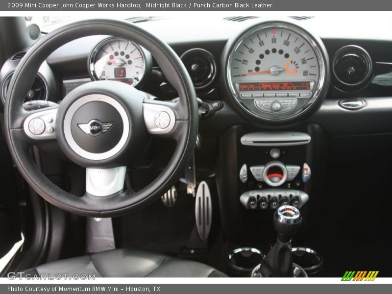 Midnight Black / Punch Carbon Black Leather 2009 Mini Cooper John Cooper Works Hardtop